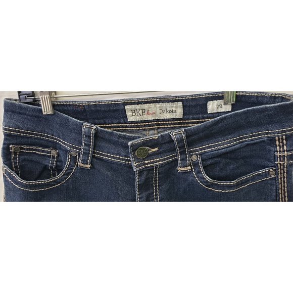 BKE Buckle ~ Women's Boot Stretch ~ Dakota Dark Wash Embroidered ~ Sz 29 - Picture 13 of 15